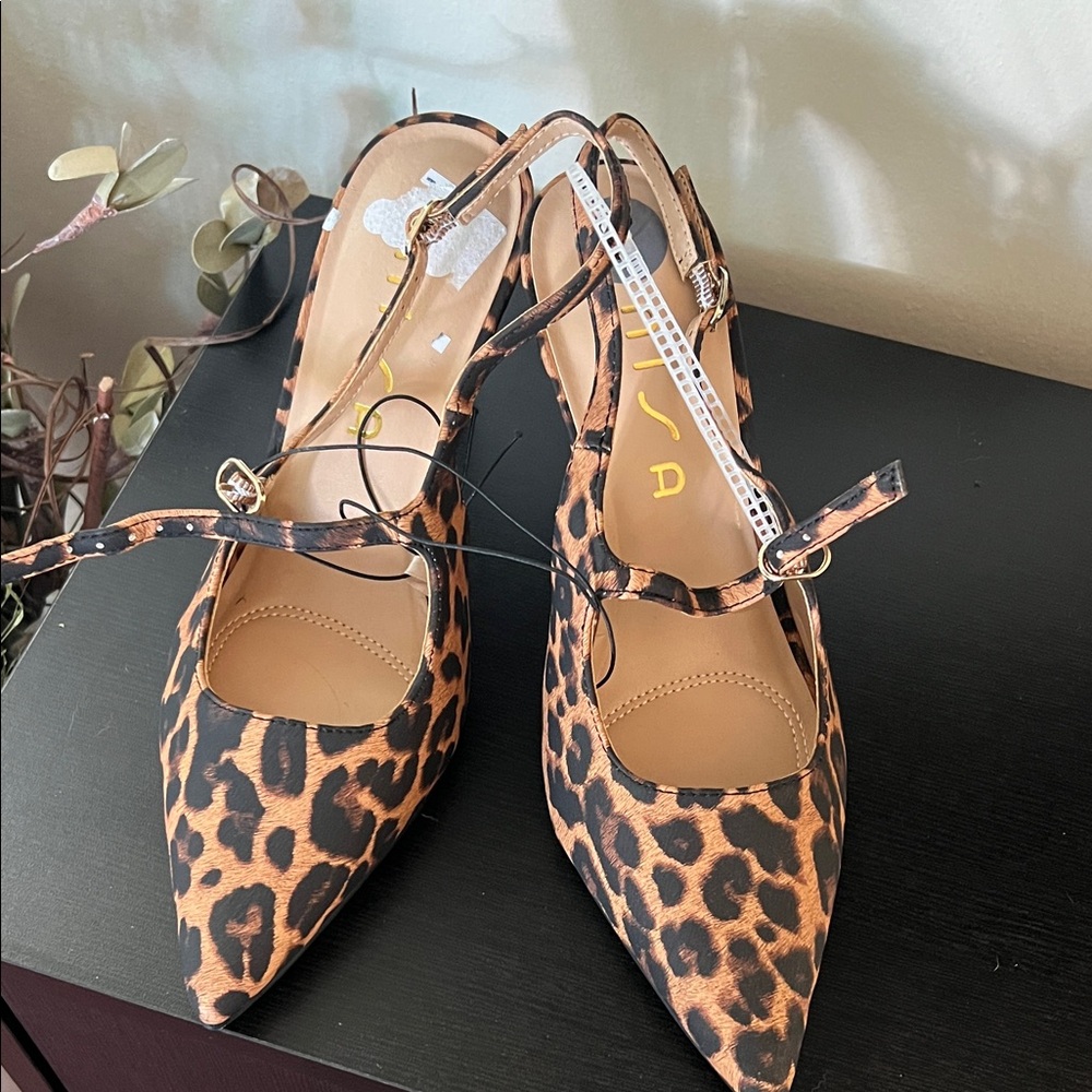 Unisa Animal Print Pointed Heels